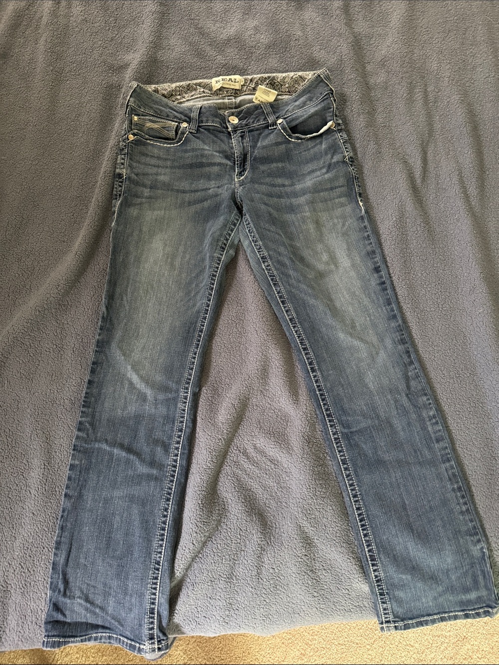 Ariat Women's Straight Leg Blue Denim Jeans